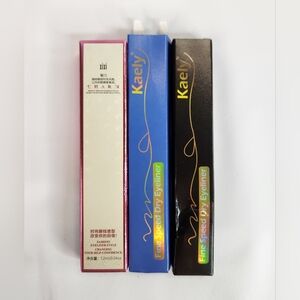3 Pack Color Eyeliner Xixi (White) Kaely Fine Speed Dry (Blue, Black)